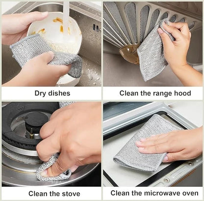 Magic Dish Washing Cloth – 5 Pcs